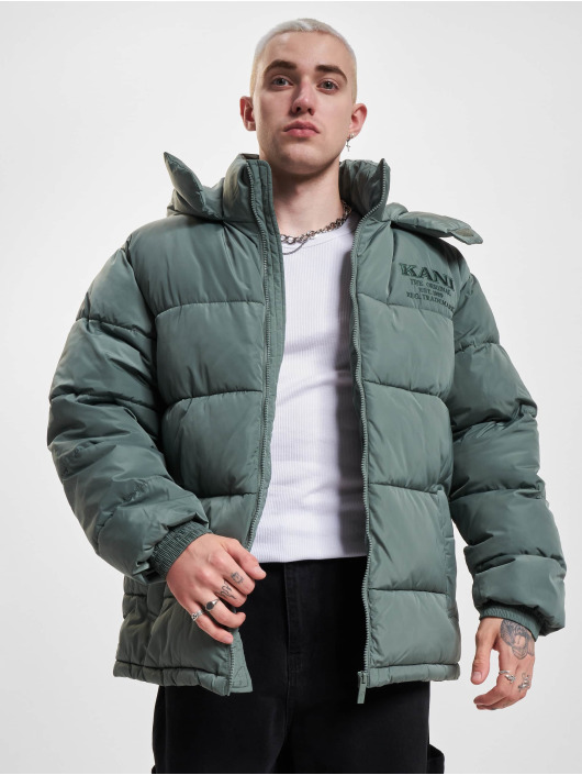 Karl Kani Gewatteerde jassen Retro Hooded groen