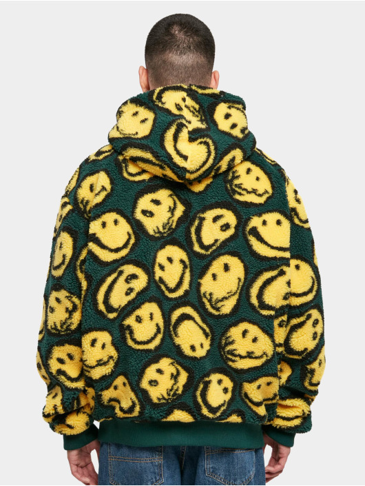 Karl Kani Hoodies con zip Kk Signature Smiley Teddy OS Full verde