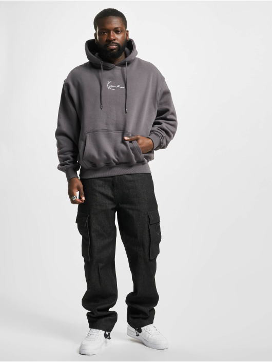 Karl Kani Hoodies Small Signature Heavy grå