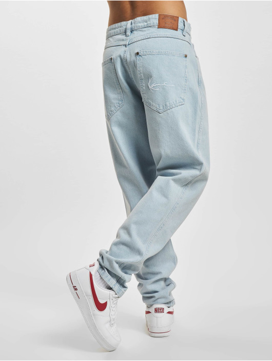 Karl Kani Jeans baggy Small Signature Tapered Five Pocket Denim Baggy blu
