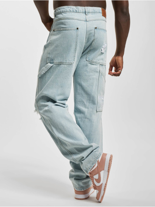 Karl Kani Jeans baggy Retro Baggy Workwear Knee Cut blu
