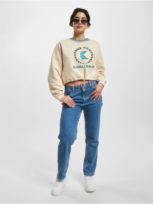 Karl Kani Jersey Retro Emblem Polo Neck Rhombus beis
