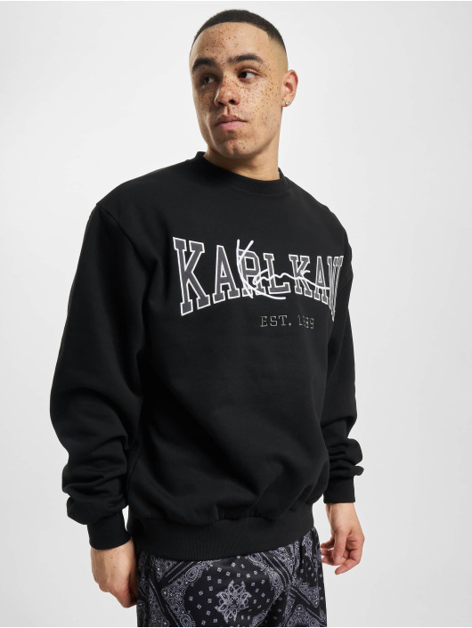 Karl Kani Jersey College Signature Crew negro