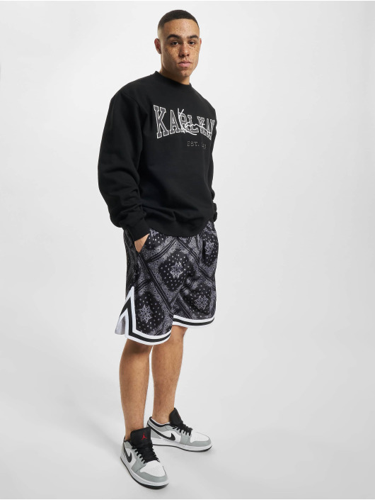 Karl Kani Jersey College Signature Crew negro