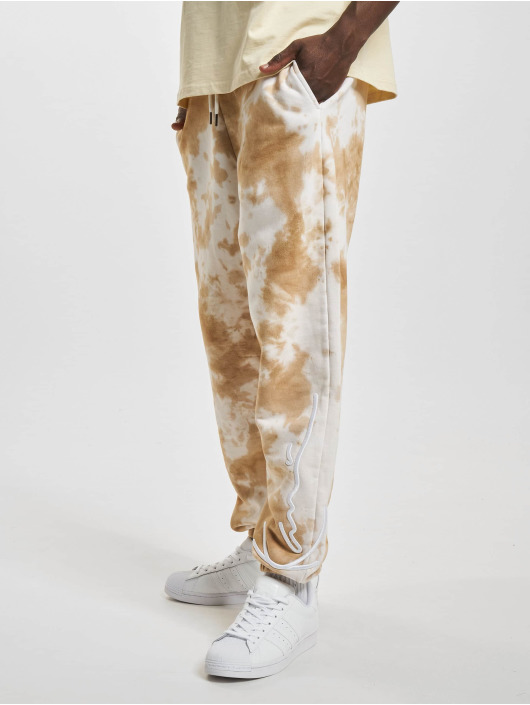 Karl Kani joggingbroek Signature Tie Dye wit