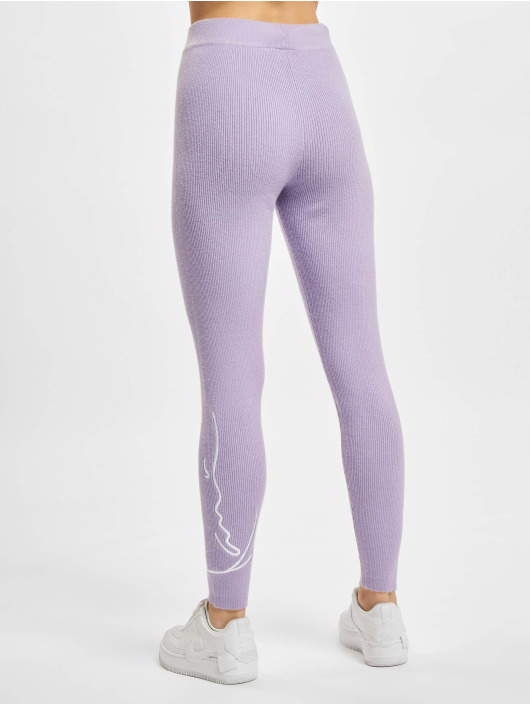Karl Kani Legíny/Tregíny Signature Rib Knit fialová