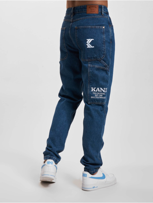 Karl Kani Loose fit jeans Retro Tape Workwear Denim Loose Fit blauw