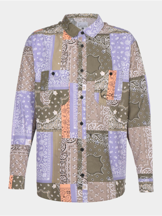 Karl Kani overhemd Chest Signature Paisley bont