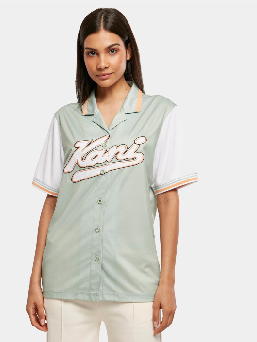 Karl Kani overhemd Varsity Block Baseball groen