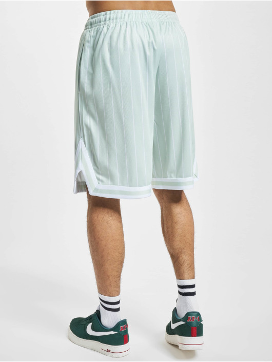 Karl Kani Pantalón cortos Retro Pinstripes Mesh verde