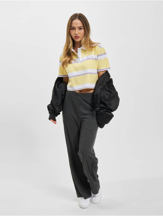 Karl Kani poloshirt Chest Signature Stripe Polo geel
