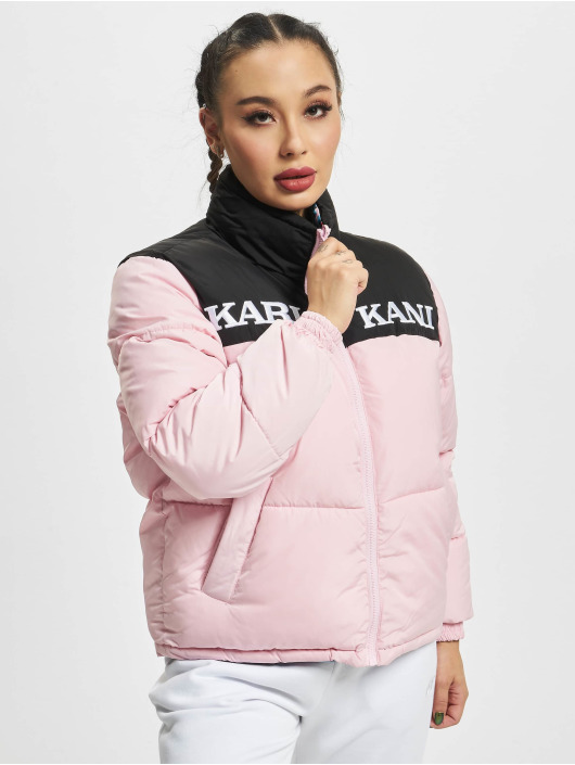 Karl Kani Puffer Jacket Retro Reversible pink