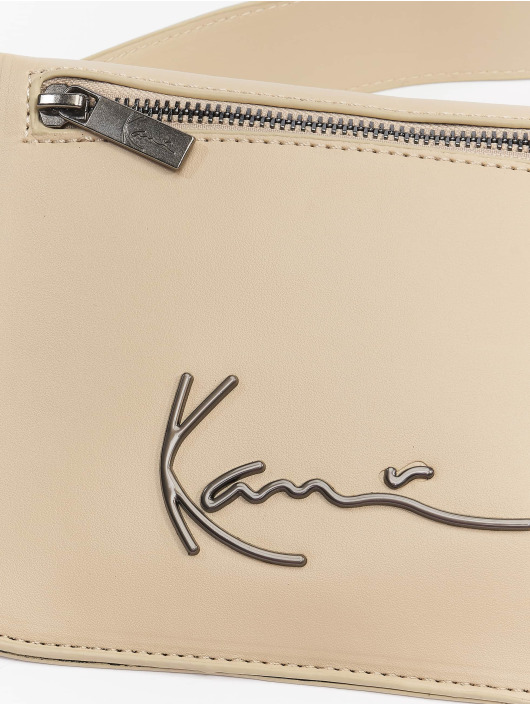 Karl Kani Sac Metal Signature Fake Leather Multipocket beige