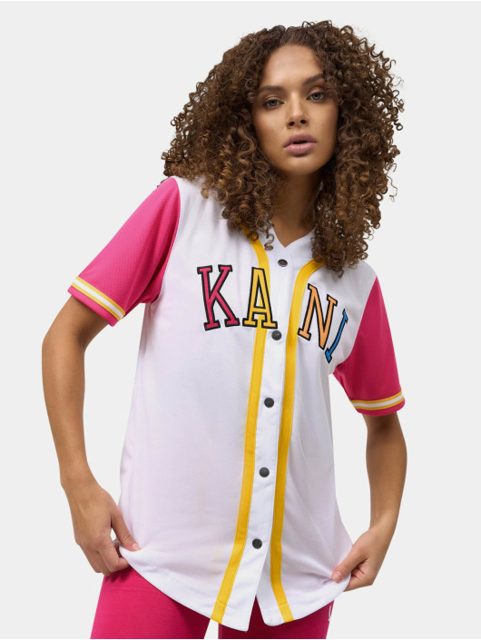 Karl Kani Shirt College Block Baseball white