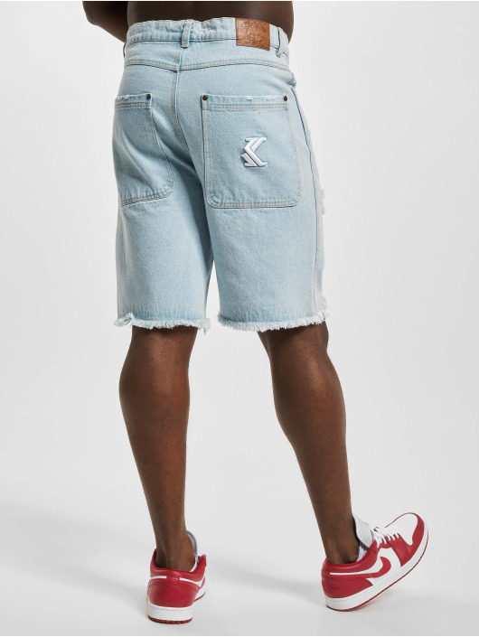 Karl Kani Shorts Og Heavy Distressed Denim blå