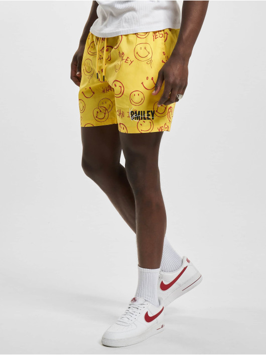 Karl Kani shorts Signature Smiley® Resort geel