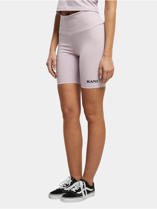Karl Kani Shorts Small Retro Shiny Jersey Cycling viola