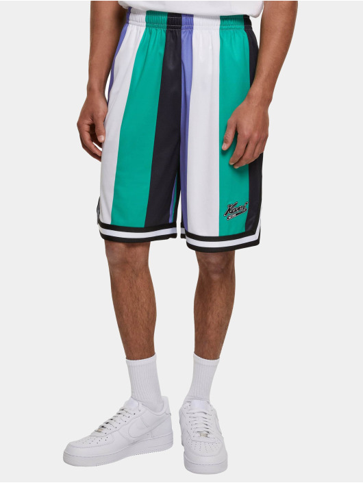 Karl Kani Shortsit Varsity Striped Mesh vihreä