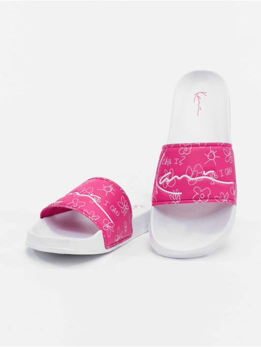 Karl Kani Slipper/Sandaal Signature AOP Pool pink