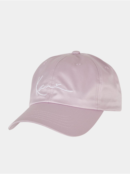 Karl Kani Snapback Caps Retro Satin purpuranpunainen
