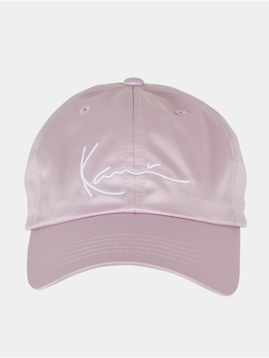 Karl Kani Snapback Caps Retro Satin purpuranpunainen