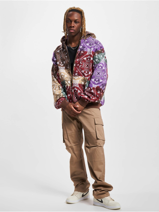 Karl Kani Sweatvest Chest Signature Os Paisley rood