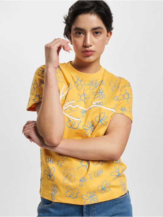 Karl Kani T-paidat Signature Flower kirjava