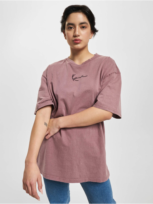 Karl Kani T-paidat Small Signature Washed purpuranpunainen