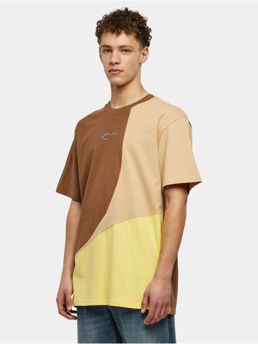 Karl Kani T-paidat Woven Signature Block ruskea