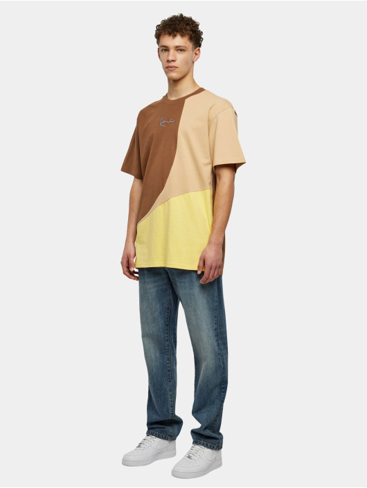 Karl Kani T-paidat Woven Signature Block ruskea