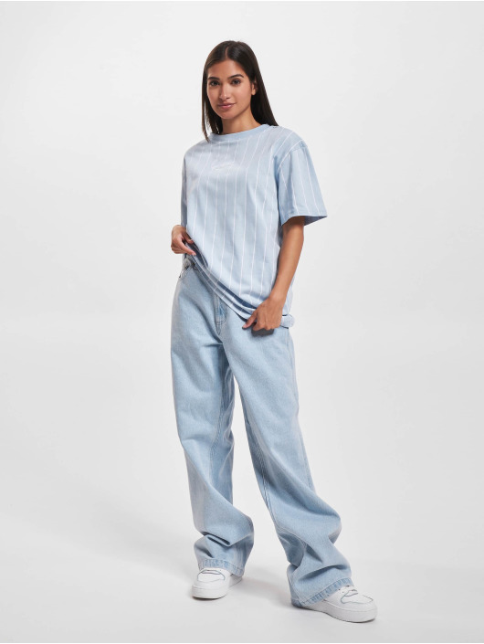 Karl Kani T-paidat Small Signature Pinstripe Os sininen