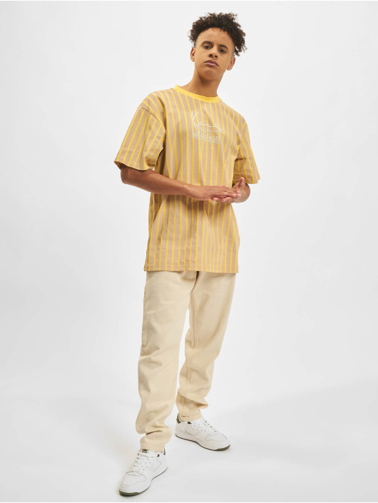 Karl Kani T-Shirt Signature Stripe beige