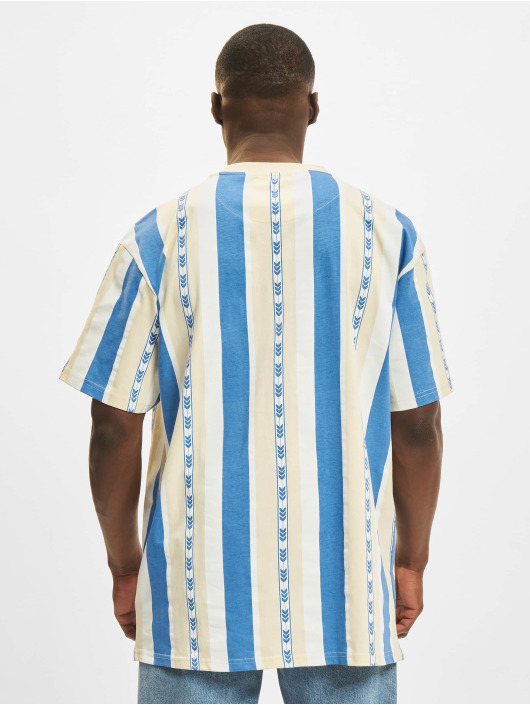 Karl Kani T-Shirt Small Signature Stripe bleu
