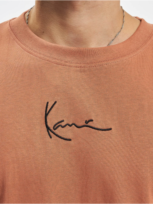 Karl Kani Herren T-Shirt Small Signature Essential in braun