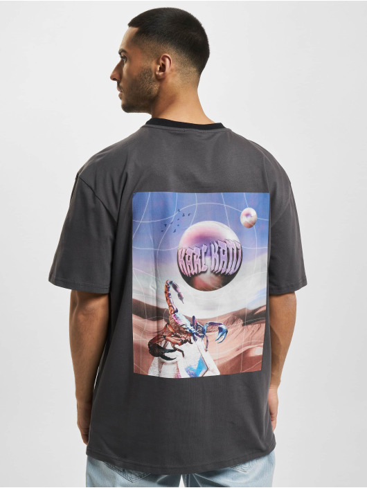 Karl Kani T-Shirt Small Signature Metaverse Block gris