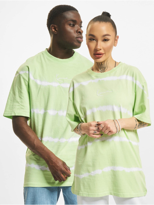 Karl Kani T-shirt Small Signature Stripe grön