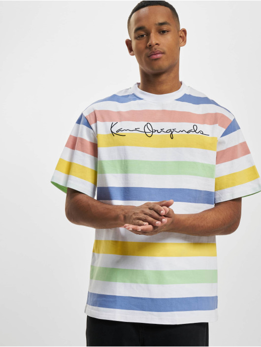 Karl Kani t-shirt Originals Stripe groen