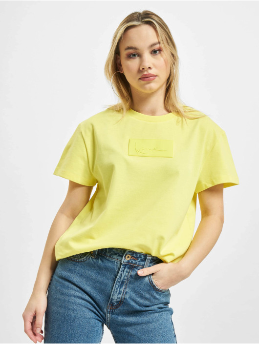 Karl Kani T-Shirt Small Signature Box jaune