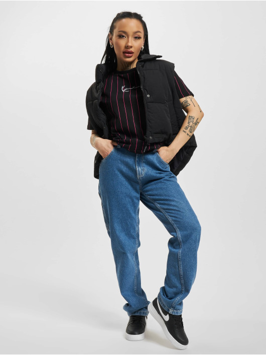 Karl Kani T-shirt Small Signature Essential Pinstripe Os nero