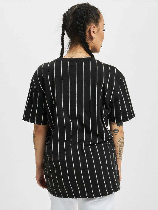 Karl Kani T-Shirt Small Signature Oversize Essential Pinstripe noir