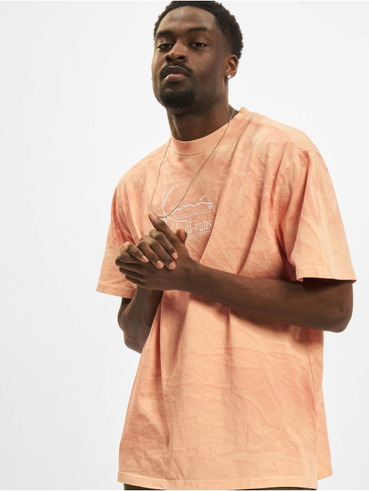 Karl Kani Herren T-Shirt Signature Washed in orange