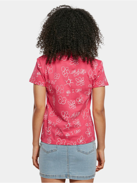 Karl Kani t-shirt Signature Flower pink