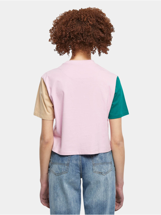 Karl Kani t-shirt Serif Crop Block pink