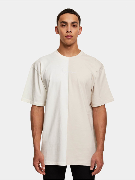 Karl Kani T-shirt Small Signature Split vit