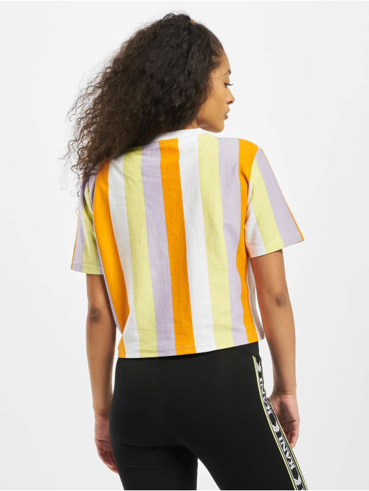 Karl Kani T-Shirt Kk Signature Stripe Crop Wide weiß