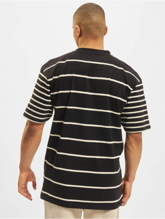 Karl Kani t-shirt Small Signature Stripe zwart