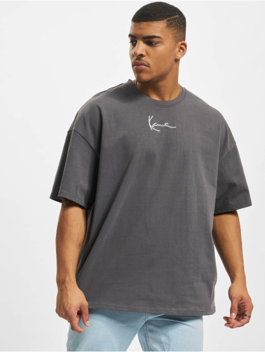 Karl Kani T-shirts Small Signature Heavy Jersey grå