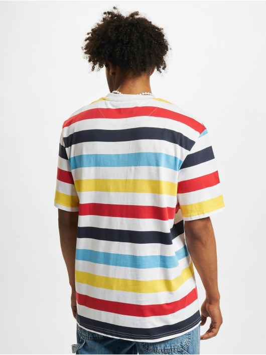 Karl Kani T-shirts Signature Stripe mangefarvet