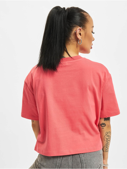 Karl Kani T-shirts Small Signature Smiley Cropped pink