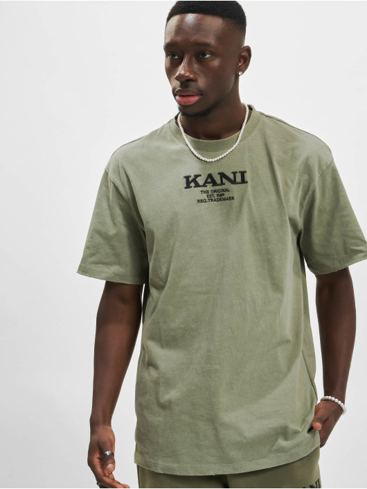 Karl Kani T-skjorter Chest Signature Heavy grøn